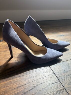 Sam Edelman Pointed-Toe Suede Pumps in Lavender
